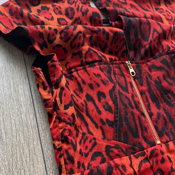 COPY - Red leopard print Ted Baker Dress - Picture 5 of 8